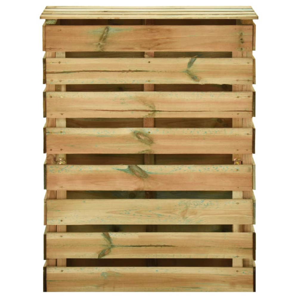 Produktbild för Ribbad trädgårdskompost 4 st 80x50x100 cm impregnerad furu