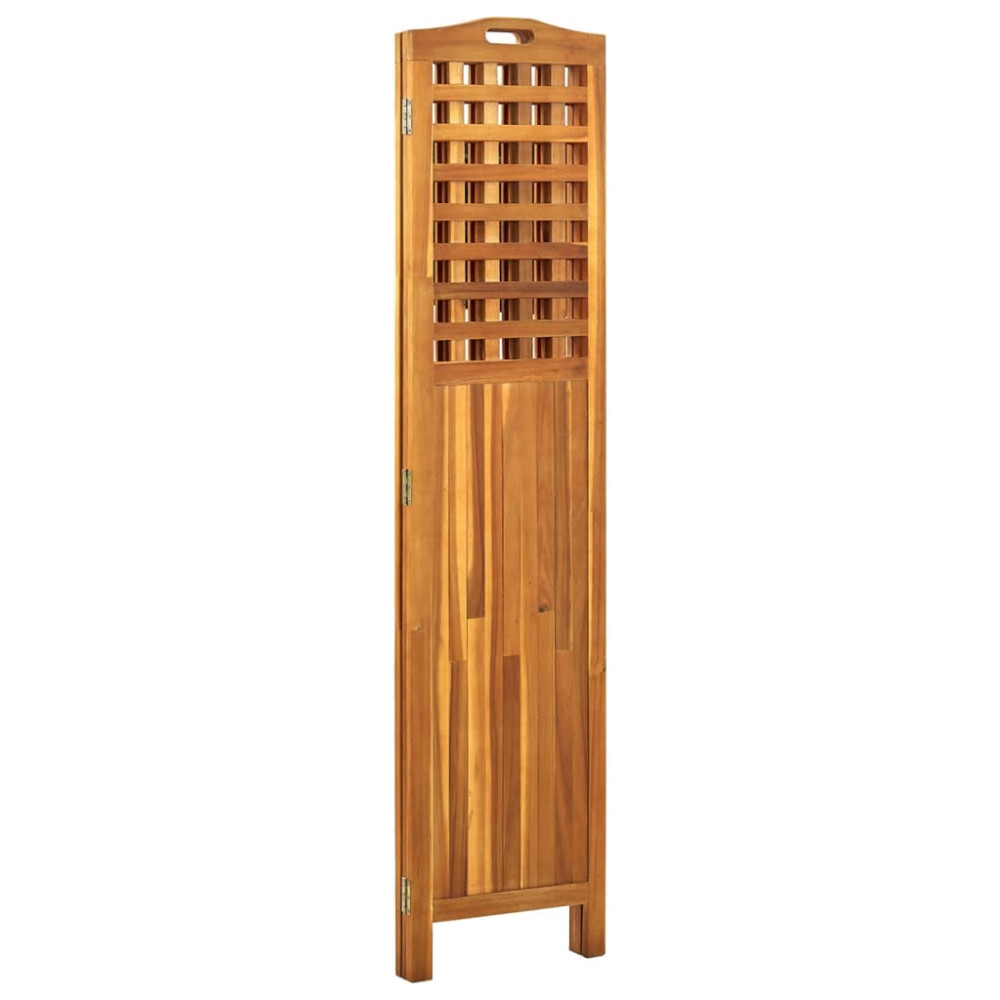 Produktbild för Rumsavdelare 3 paneler 121x2x170 cm massivt akaciaträ