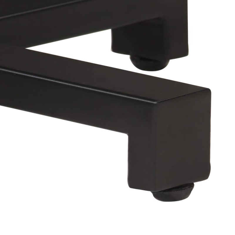 Produktbild för Cafébord med levande kanter 80x80x75 cm massivt akaciaträ
