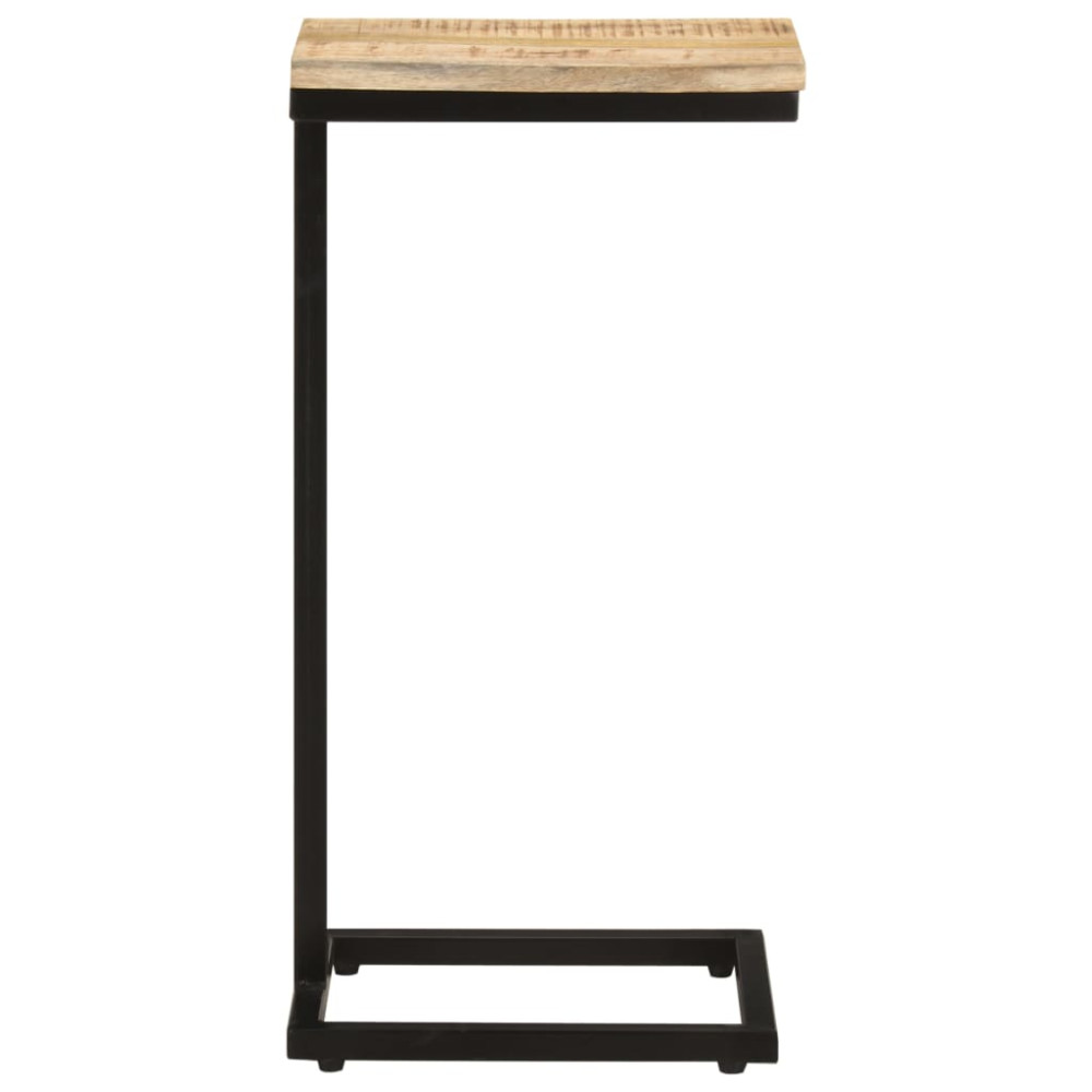 Produktbild för Sidobord 2 st 31,5x24,5x64,5 grovt mangoträ