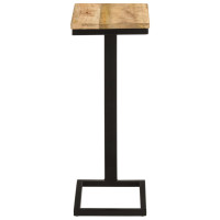 Produktbild för Sidobord 2 st 31,5x24,5x64,5 grovt mangoträ