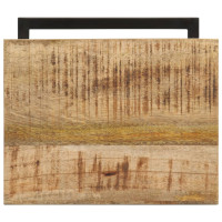 Produktbild för Sidobord 2 st 31,5x24,5x64,5 grovt mangoträ
