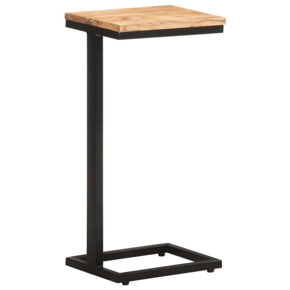 Produktbild för Sidobord 2 st 31,5x24,5x64,5 massivt akaciaträ