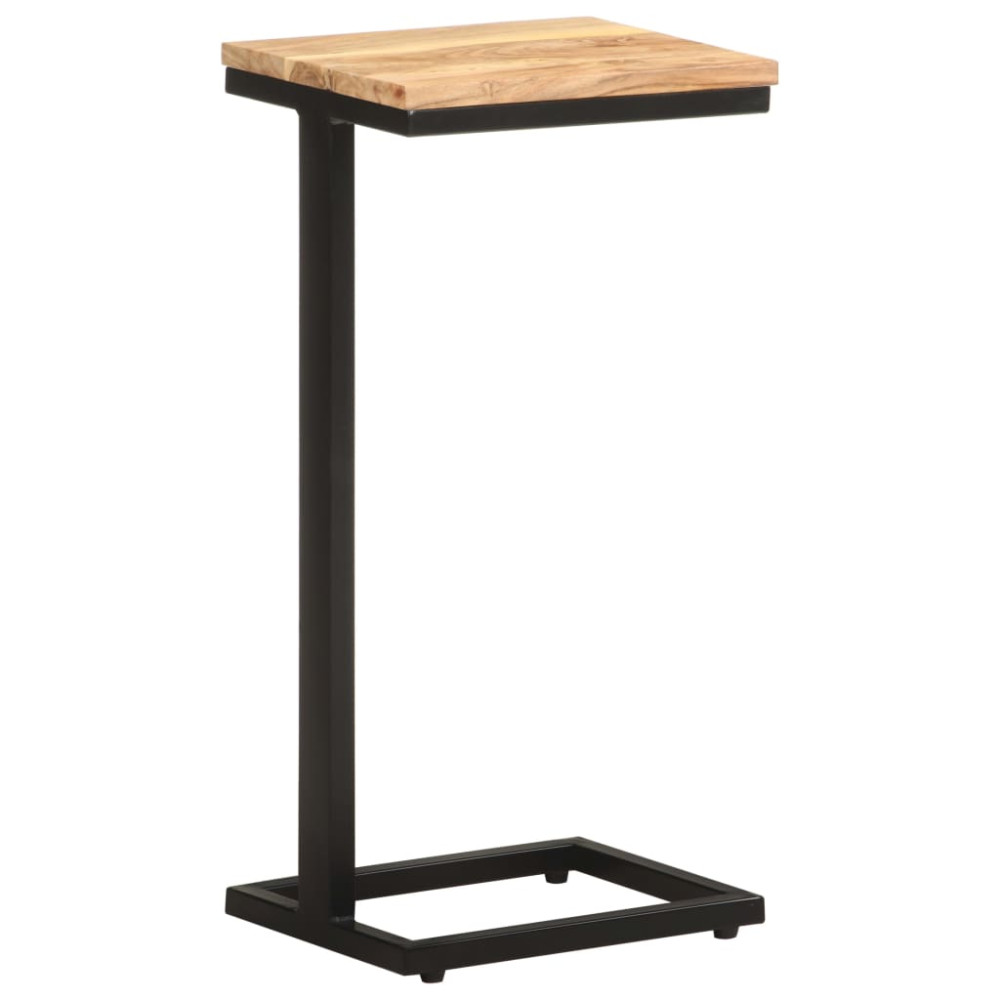 Produktbild för Sidobord 2 st 31,5x24,5x64,5 massivt akaciaträ
