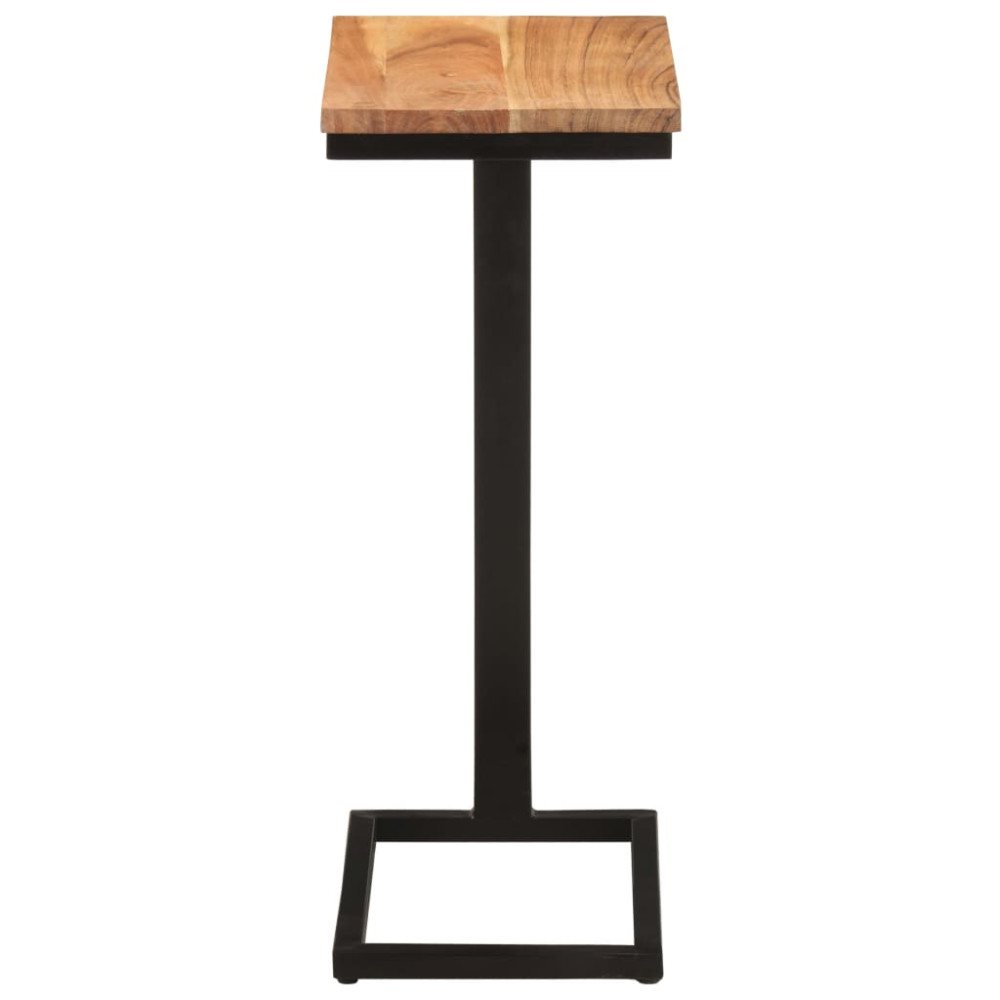 Produktbild för Sidobord 2 st 31,5x24,5x64,5 massivt akaciaträ