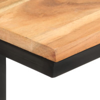 Produktbild för Sidobord 2 st 31,5x24,5x64,5 massivt akaciaträ