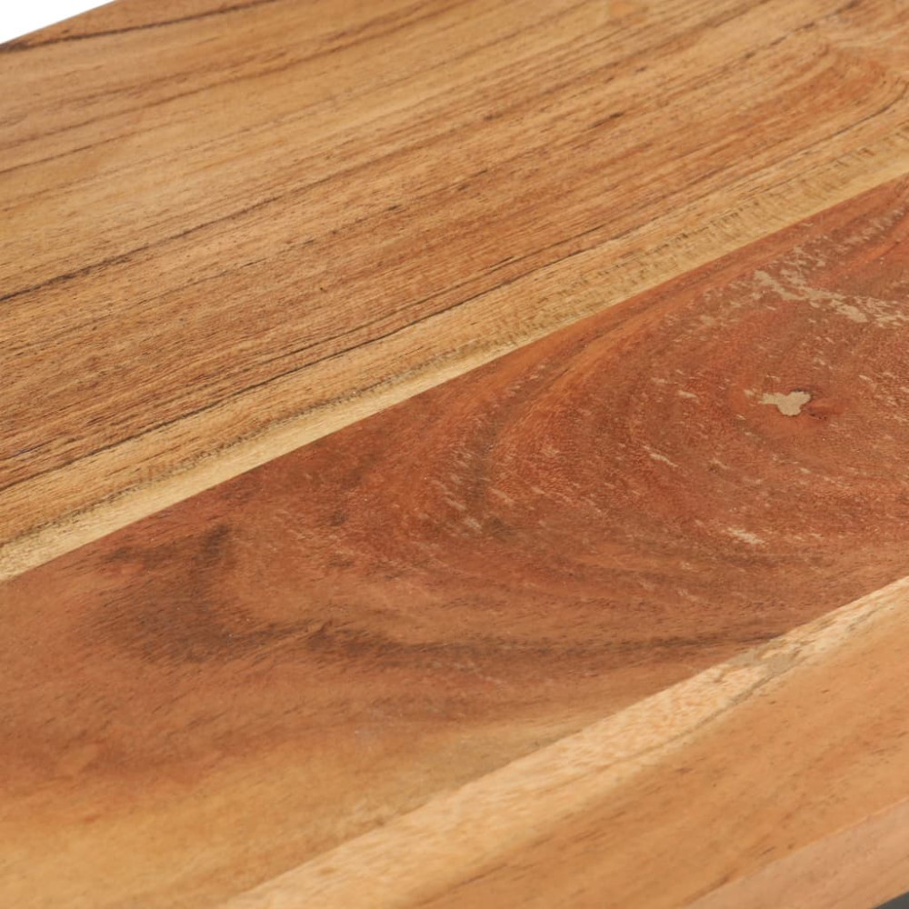Produktbild för Sidobord 2 st 31,5x24,5x64,5 massivt akaciaträ