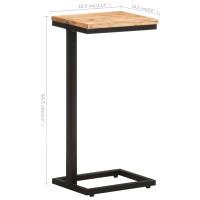 Produktbild för Sidobord 2 st 31,5x24,5x64,5 massivt akaciaträ
