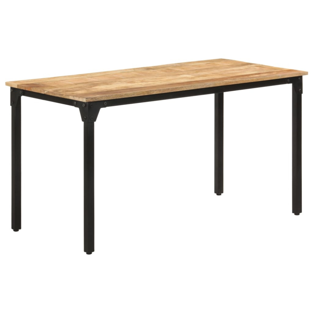 Produktbild för Matbord 140x70x76 cm grovt mangoträ