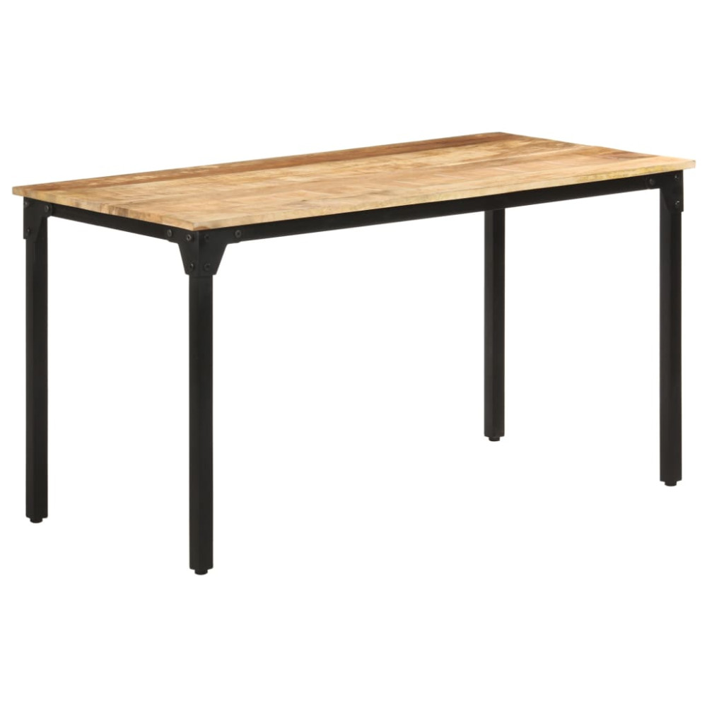 Produktbild för Matbord 140x70x76 cm grovt mangoträ
