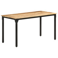 Produktbild för Matbord 140x70x76 cm grovt mangoträ