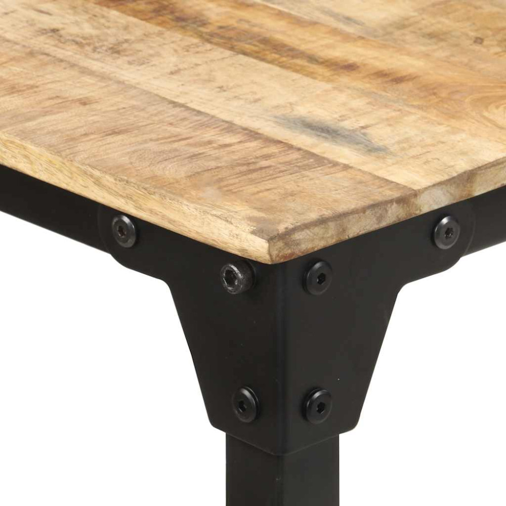 Produktbild för Matbord 160x80x76 cm grovt mangoträ