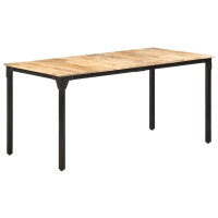 Produktbild för Matbord 160x80x76 cm grovt mangoträ