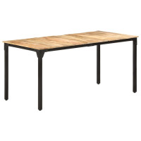 Produktbild för Matbord 160x80x76 cm grovt mangoträ