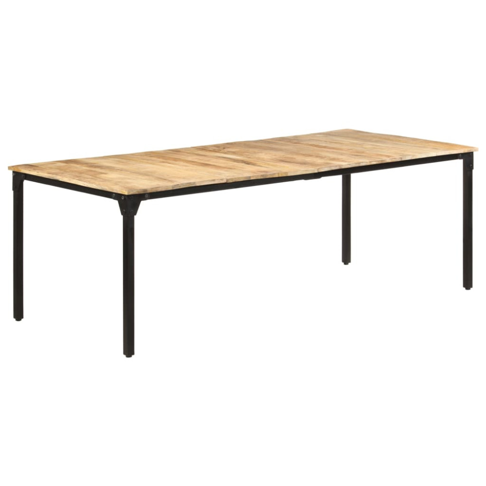 Produktbild för Matbord 220x100x76 cm grovt mangoträ