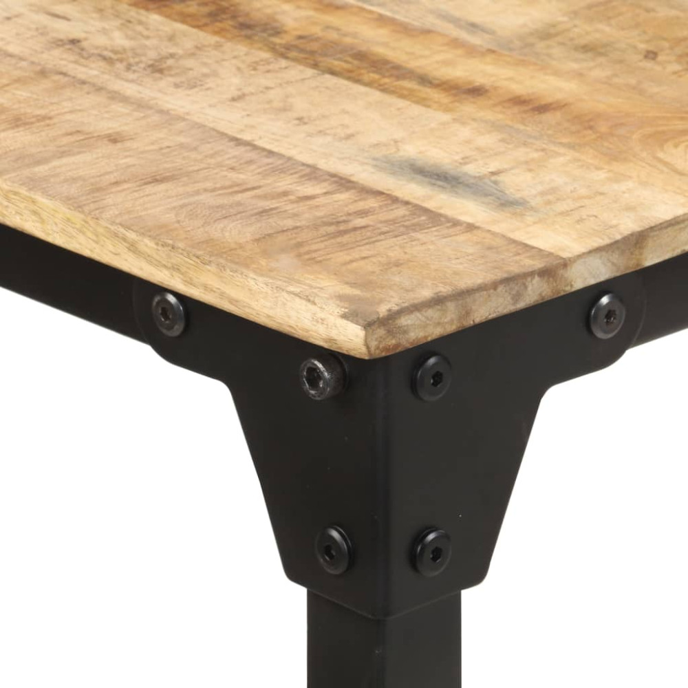 Produktbild för Matbord 220x100x76 cm grovt mangoträ