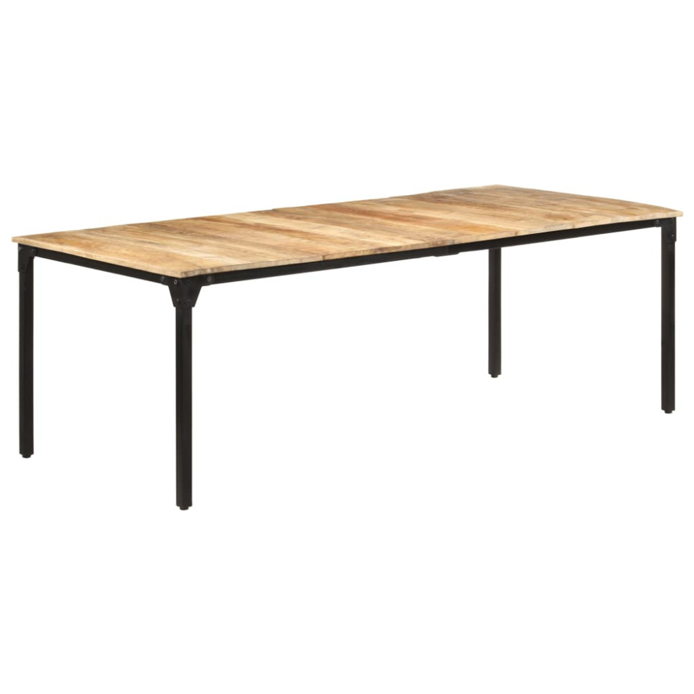 Produktbild för Matbord 220x100x76 cm grovt mangoträ
