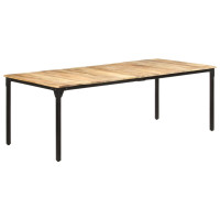 Produktbild för Matbord 220x100x76 cm grovt mangoträ