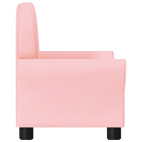 Miniatyr av produktbild för Barnfåtölj rosa konstläder