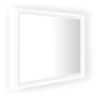 Miniatyr av produktbild för Badrumsspegel med LED vit 60x8,5x37 cm akryl