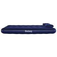 Produktbild för Bestway Luftmadrass med kudde och luftpump 203 x 152 x 22 cm 67374