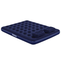 Produktbild för Bestway Luftmadrass med kudde och luftpump 203 x 152 x 22 cm 67374