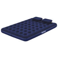 Produktbild för Bestway Luftmadrass med kudde och luftpump 203 x 152 x 22 cm 67374