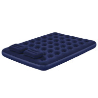 Produktbild för Bestway Luftmadrass med kudde och luftpump 203 x 152 x 22 cm 67374