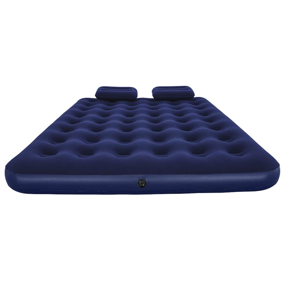 Produktbild för Bestway Luftmadrass med kudde och luftpump 203 x 152 x 22 cm 67374