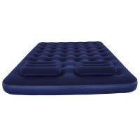 Produktbild för Bestway Luftmadrass med kudde och luftpump 203 x 152 x 22 cm 67374