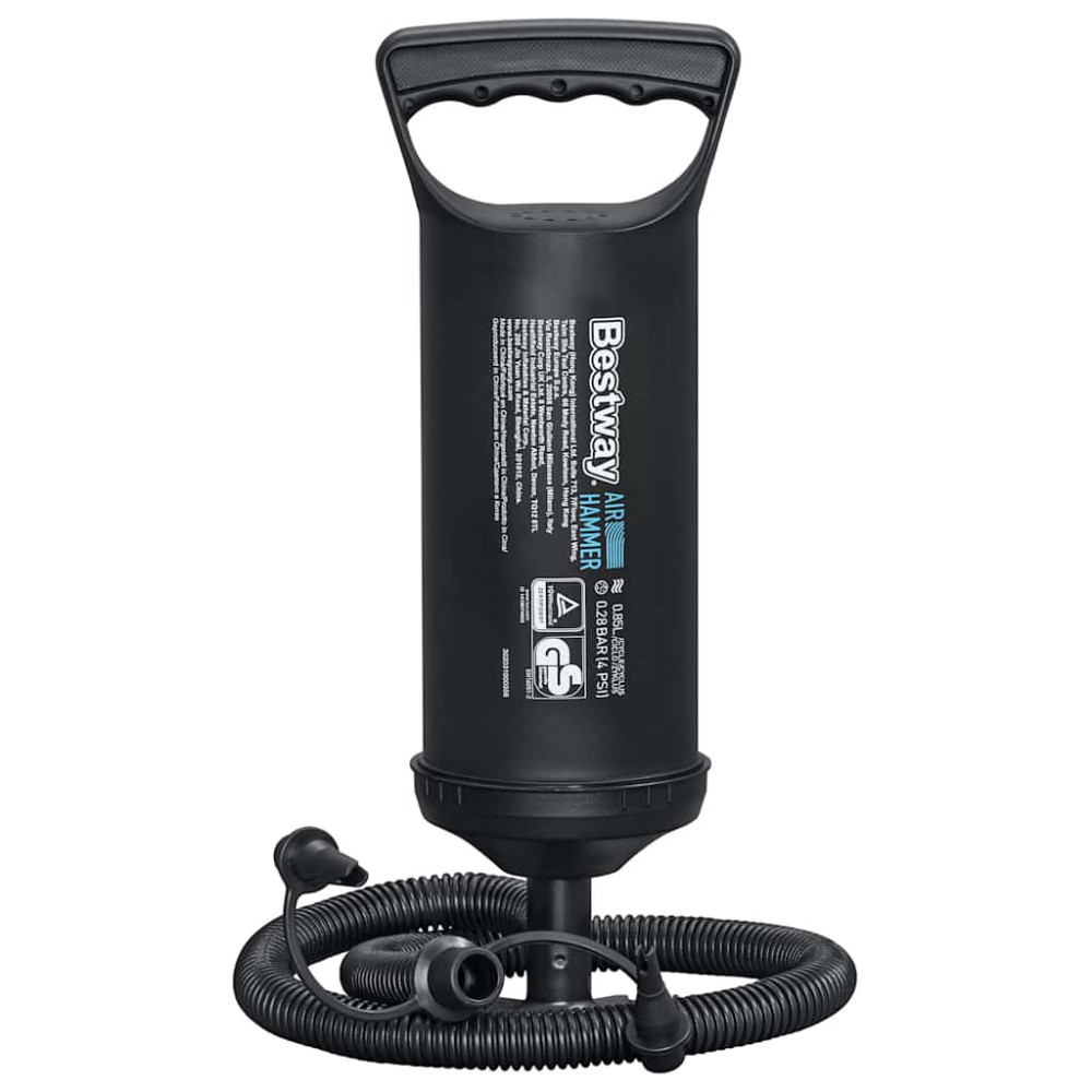 Produktbild för Bestway Luftmadrass med kudde och luftpump 203 x 152 x 22 cm 67374