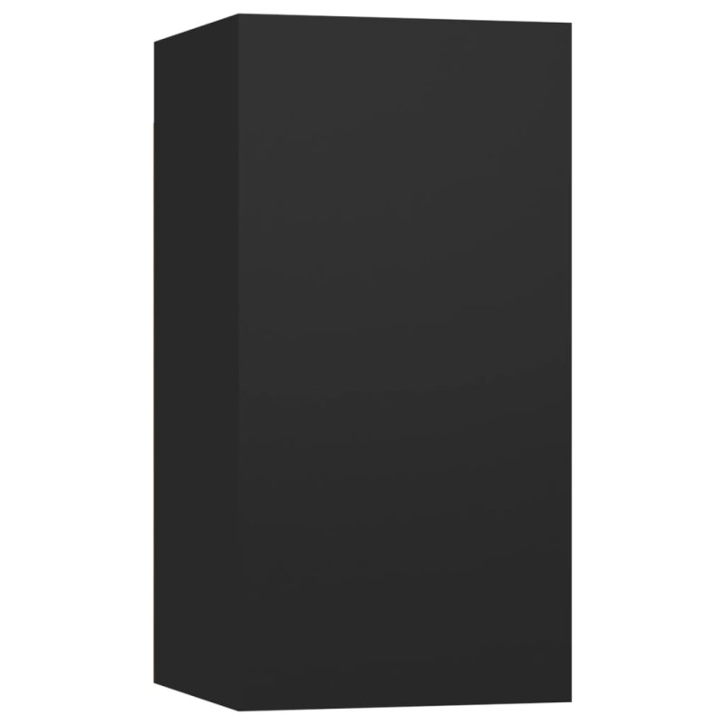 Produktbild för TV-skåp svart 30,5x30x60 cm konstruerat trä