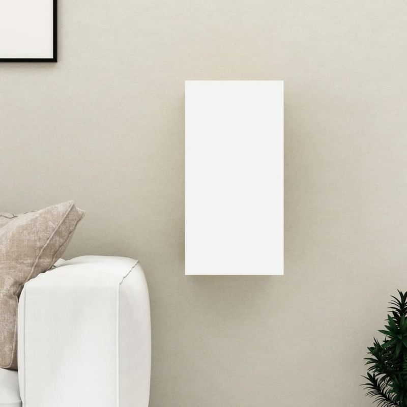Produktbild för TV-skåp vit och sonoma-ek 30,5x30x60 cm konstruerat trä