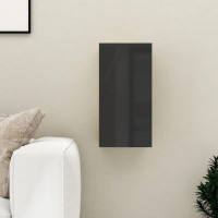 Miniatyr av produktbild för TV-skåp svart högglans 30,5x30x60 cm konstruerat trä
