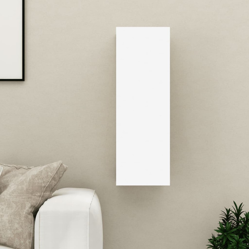 Produktbild för TV-skåp vit 30,5x30x90 cm konstruerat trä