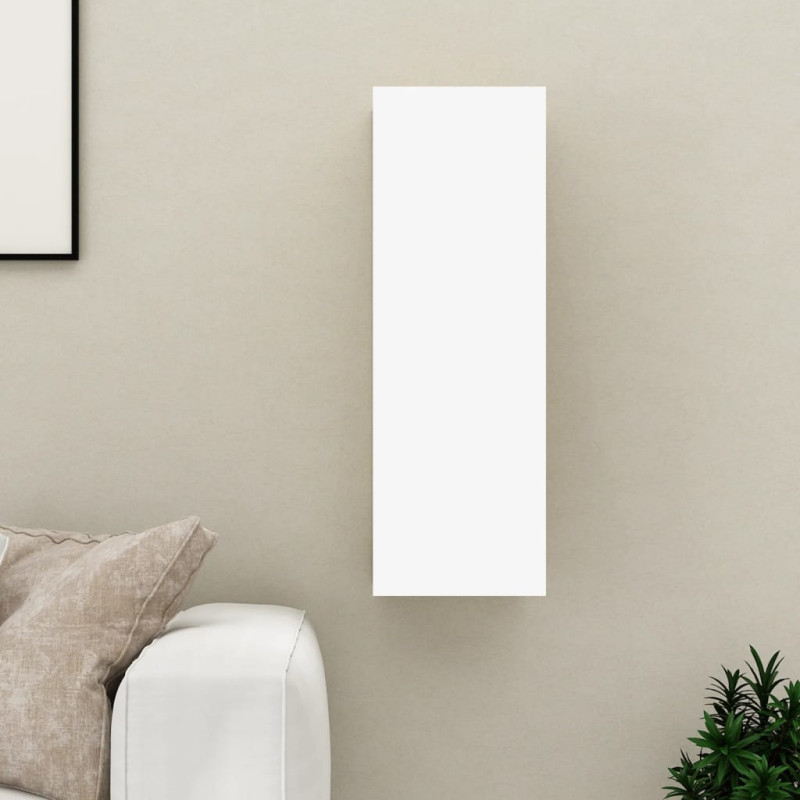 Produktbild för TV-skåp vit och sonoma-ek 30,5x30x90 cm konstruerat trä