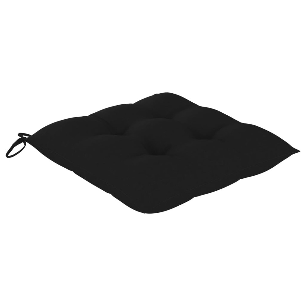 Produktbild för Hopfällbara trädgårdsstolar med dynor 4 st massiv teak