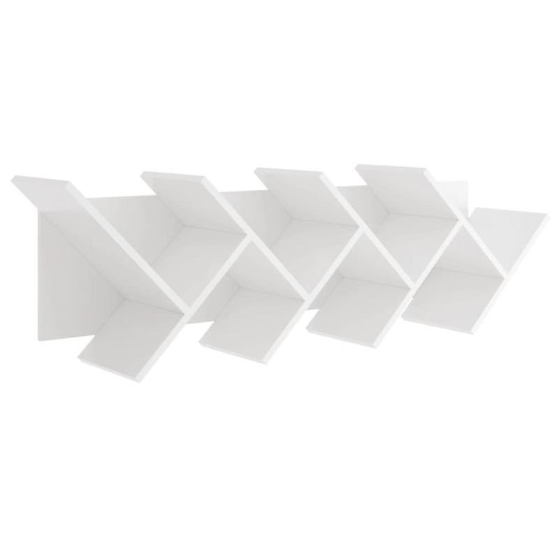 Produktbild för FMD Vägghylla geometrisk vit