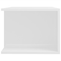 Miniatyr av produktbild för TV-bänk med LED-belysning vit högglans 90x39x30 cm
