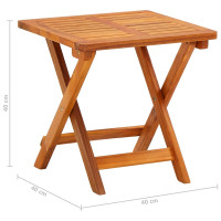 Produktbild för Solsäng med bord och dyna massivt akaciaträ