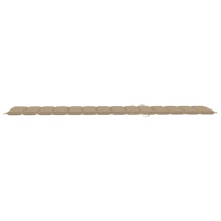 Produktbild för Solsäng 2 st med beige dyna massiv teak