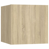 Produktbild för Väggmonterad tv-bänk sonoma-ek 30,5x30x30 cm