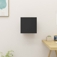 Miniatyr av produktbild för Väggmonterad tv-bänk svart högglans 30,5x30x30 cm
