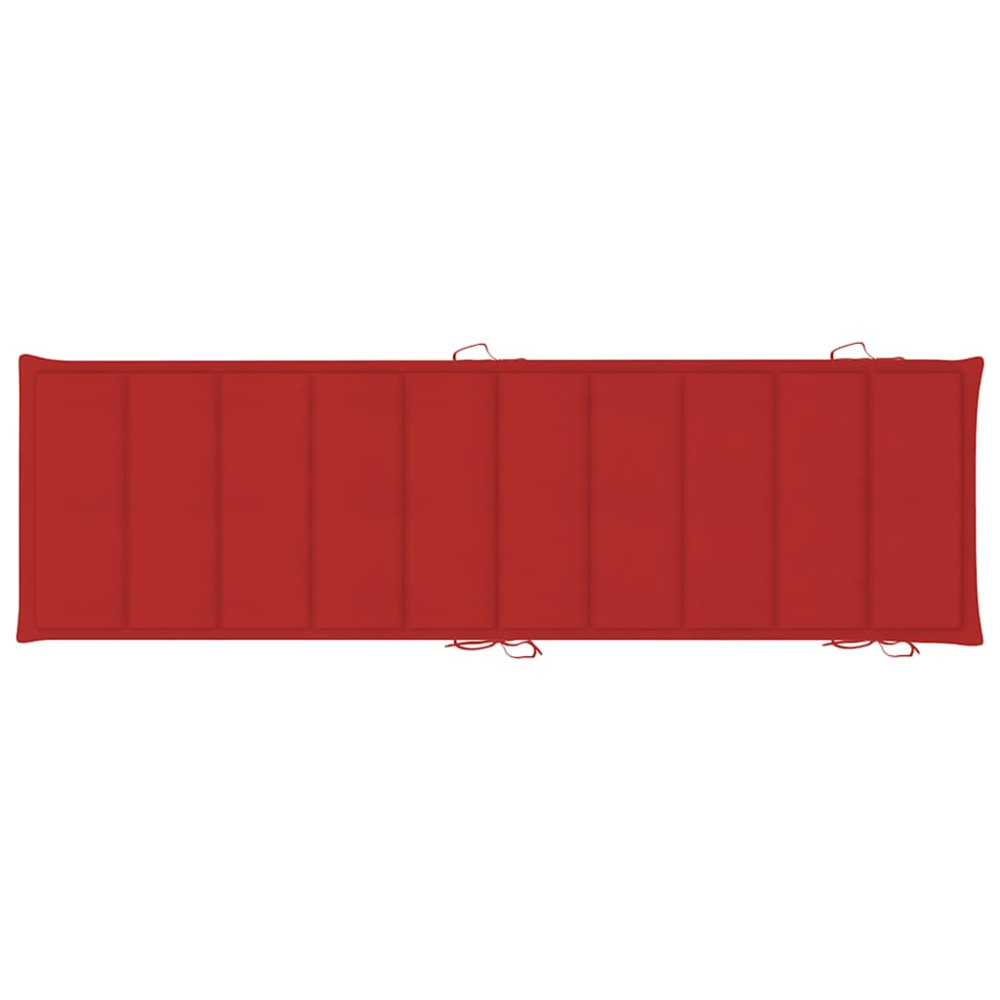 Produktbild för Solsängar 2 st med bord och dynor massivt akaciaträ