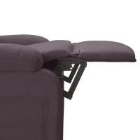 Produktbild för Elektrisk massagefåtölj mörkbrun tyg