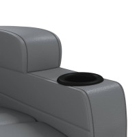 Produktbild för Elektrisk massagefåtölj antracit konstläder