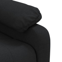 Produktbild för Elektrisk massagefåtölj svart tyg