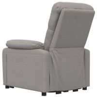 Produktbild för Elektrisk massagefåtölj taupe tyg