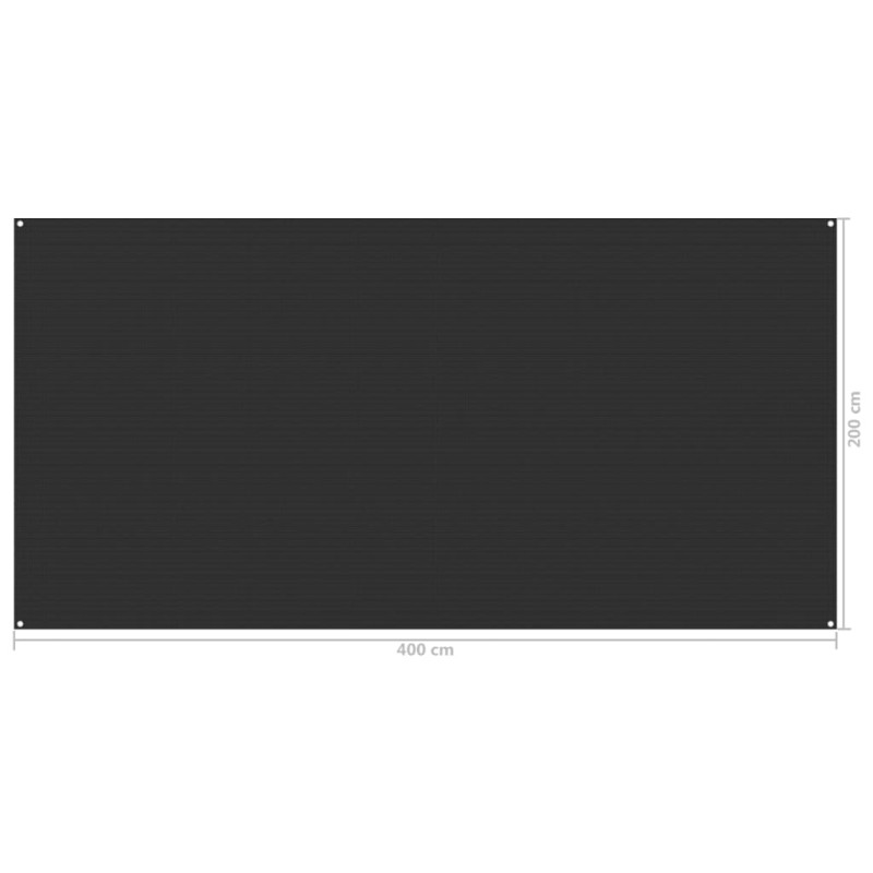 Produktbild för Tältmatta 200x400 cm antracit