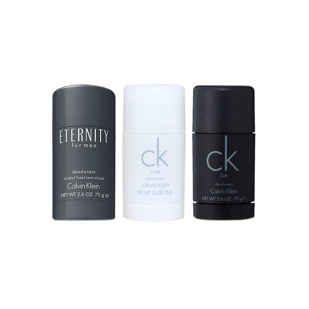Produktbild för 3-pack Calvin Klein Deostick (Eternity + CK One + CK Be 75ml)